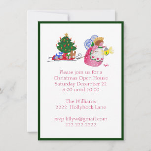 Invitation de traîneau à traction