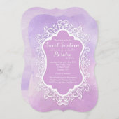 Invitation de trame vintage (Devant / Derrière)