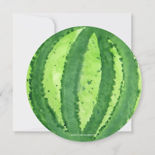 Invitation de tranche d'été (Dos)