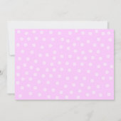 Invitation de transport d'Baby shower rose (Dos)