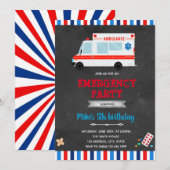 Invitation de transport d'urgence par ambulance (Devant / Derrière)