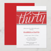 invitation de trente ans (Devant / Derrière)