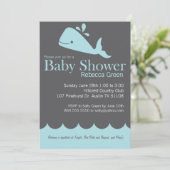 Invitation de très bon goût de baby shower de (Debout devant)