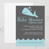 Invitation de très bon goût de baby shower de (Devant / Derrière)