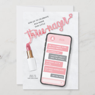 Invitation de troisième anniversaire de la fille d