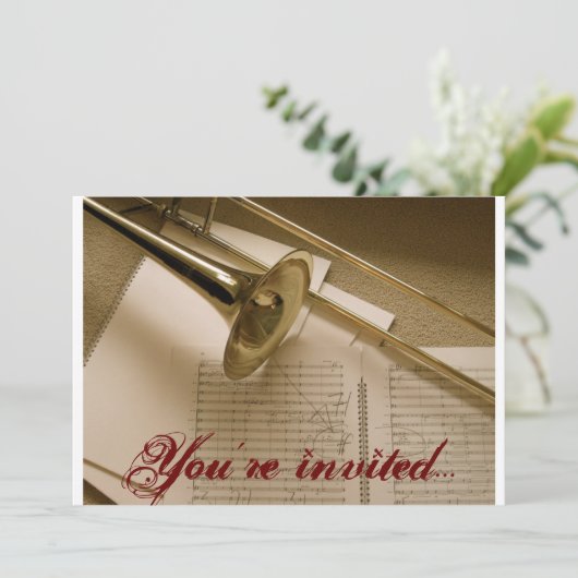 Invitation de trombone (Debout devant)