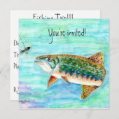 Invitation de truite de ruisseau (Devant / Derrière)