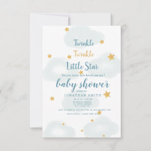 Invitation de Twinkle Little Star & Cloud Baby sho