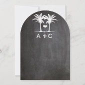 Invitation de typographie de tableau noir de desti (Dos)