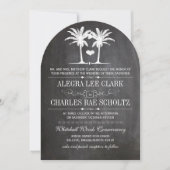 Invitation de typographie de tableau noir de desti (Devant)