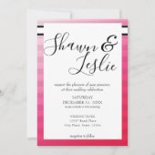 Invitation de typographie Mariage rose moderne V2 (Devant)