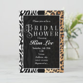 Invitation de typographie pour une fête prénuptial (Debout devant)
