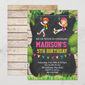 Invitation de tyrolienne mignonne (Devant / Derrière)