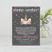 Invitation de Unicorn Sleep under, Invitation de U (Debout devant)