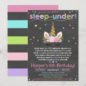 Invitation de Unicorn Sleep under, Invitation de U (Devant / Derrière)