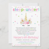 Invitation de Unicorn Sleep under, Invitation de U (Devant)