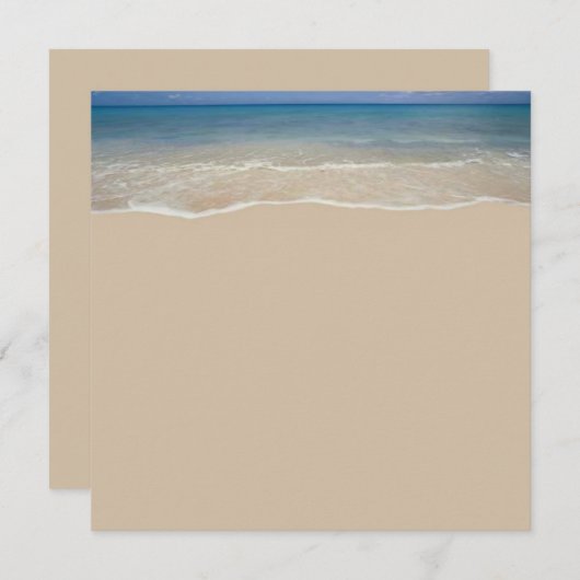 Invitation de vacances (Devant / Derrière)