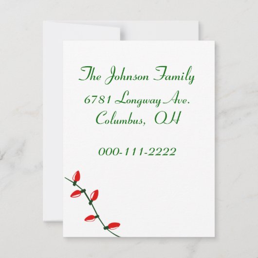 Invitation de vacances (Dos)