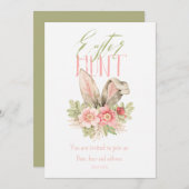 Invitation de vacances à la chasse de Pâques plate (Devant / Derrière)