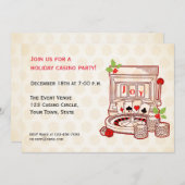 Invitation de vacances à la machine à sous (Devant / Derrière)