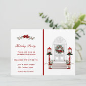 Invitation de vacances à la porte d'entrée (Debout devant)