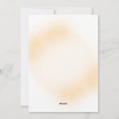 Invitation de vacances à plat (Dos)