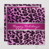 Invitation de vacances au léopard pourpre (Devant / Derrière)