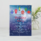 Invitation de vacances avec décorations de Noël (Debout devant)