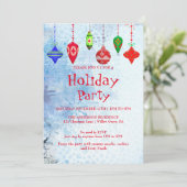 Invitation de vacances avec décorations de Noël (Debout devant)