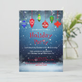 Invitation de vacances avec décorations de Noël (Debout devant)