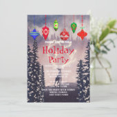 Invitation de vacances avec décorations de Noël (Debout devant)