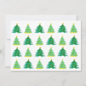 Invitation de vacances avec ornements de Noël (Dos)