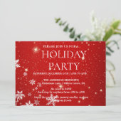 Invitation de vacances avec ornements de Noël (Debout devant)