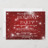 Invitation de vacances avec ornements de Noël (Devant)