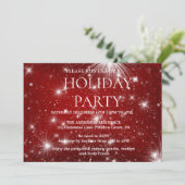 Invitation de vacances avec ornements de Noël (Debout devant)
