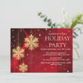Invitation de vacances avec ornements de Noël (Debout devant)