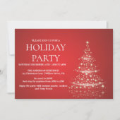 Invitation de vacances avec ornements de Noël (Devant)