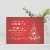 Invitation de vacances avec ornements de Noël (Debout devant)