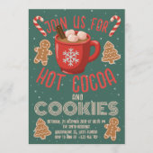 Invitation de vacances Chocolat Chaud & Cookies | (Devant)