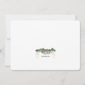 Invitation de vacances de cadre de Mistletoe (Dos)