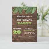 Invitation de vacances de la branche de bois et de (Debout devant)