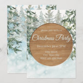 Invitation de vacances de la ferme de Noël rustiqu (Devant / Derrière)