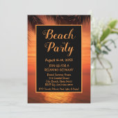 Invitation de vacances de la fête de plage (Debout devant)