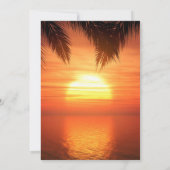 Invitation de vacances de la fête de plage (Dos)