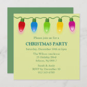 Invitation de vacances de lumières de Noël (Devant / Derrière)