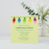 Invitation de vacances de lumières de Noël (Debout devant)