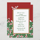 Invitation de vacances de menthes poivrées (Devant / Derrière)