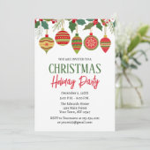 Invitation de vacances de Noël Ornement (Debout devant)