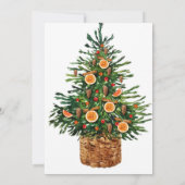 Invitation de vacances de Noël vintage (Dos)