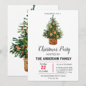 Invitation de vacances de Noël vintage (Devant / Derrière)